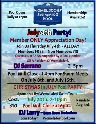 pool flyer