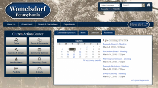New Borough Website Homepage